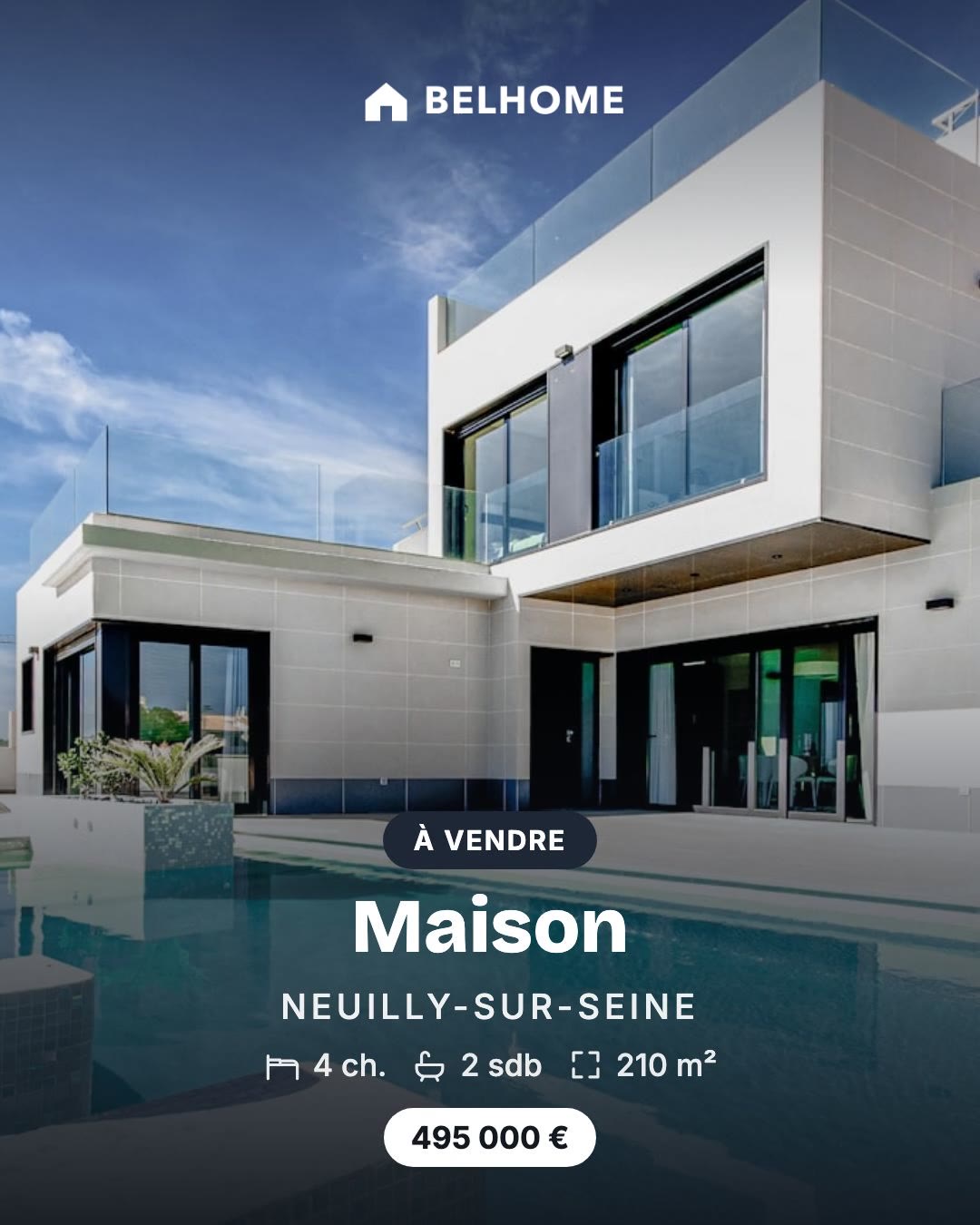Image d'une vidéo immobilière générée à partir des photos d'une annonce